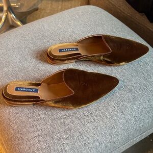 Margaux Chocolate Velvet Mules
